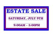 ESTATE SALE! Sat. July 9th,  9am-3pm EVERYTHING MUST GO!!